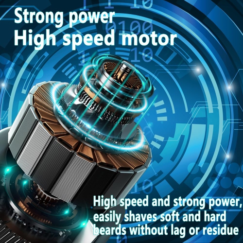 Portable Electric Shaver, USB Rechargeable Men's Shaver with Digital Display, Compact and Portable for Office and Travel