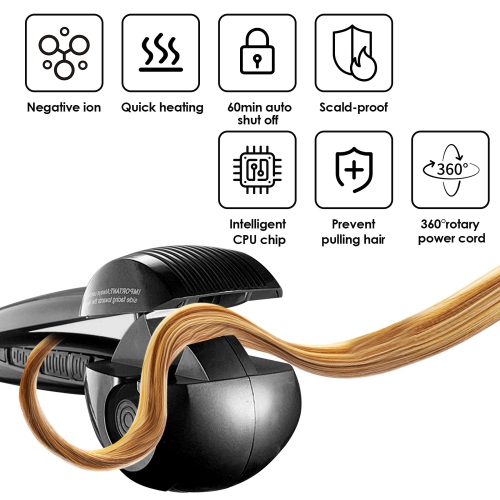 Fully automatic curling iron, electric curling iron, wave curling iron for home use