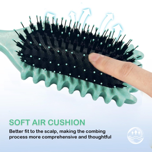 Curling Brush Tension-Free Styling Brush Unisex Styling Curling Brush for Custom Hair Styles