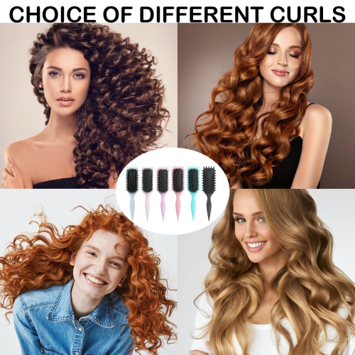 Curling Brush Tension-Free Styling Brush Unisex Styling Curling Brush for Custom Hair Styles