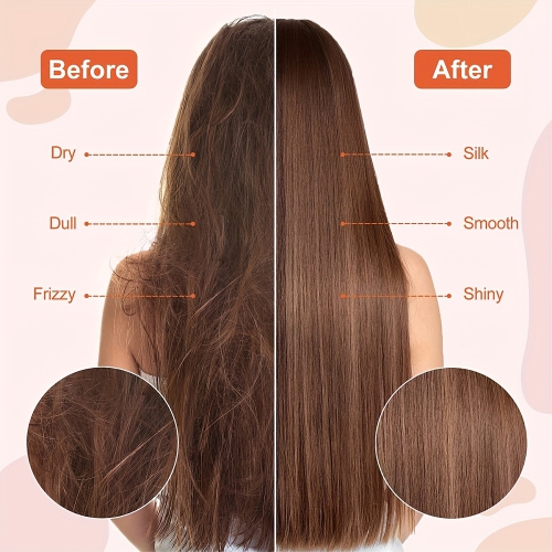 Outil de coiffure à air chaud 2-en-1, brosse rotative pour sèche-cheveux avec 1 grande et 1 petite tête de brosse, pour une utilisation en voyage ou