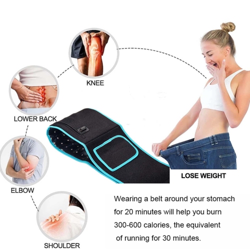 Red Light Therapy Belt Electric Heating Belt with Controller, Stomach and Uterus Warming Belt for Travel and Home