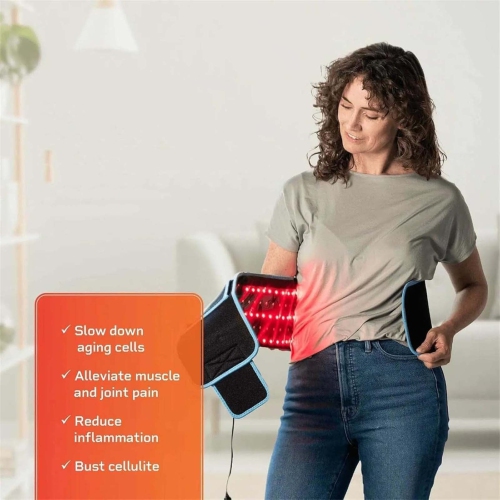 Red Light Therapy Belt Electric Heating Belt with Controller, Stomach and Uterus Warming Belt for Travel and Home