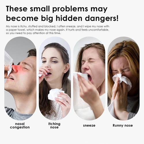 Red Light Therapy Heated Nose Mask, Rechargeable Hot Compress Nose Mask Relieves Rhinitis and Nasal Congestion