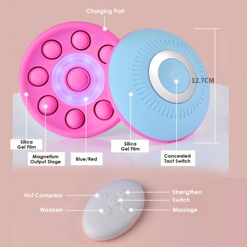 Appareil de massage pour le sein, appareil de massage vibrant pour les seins, instrument de beauté du sein sans fil à télécommande