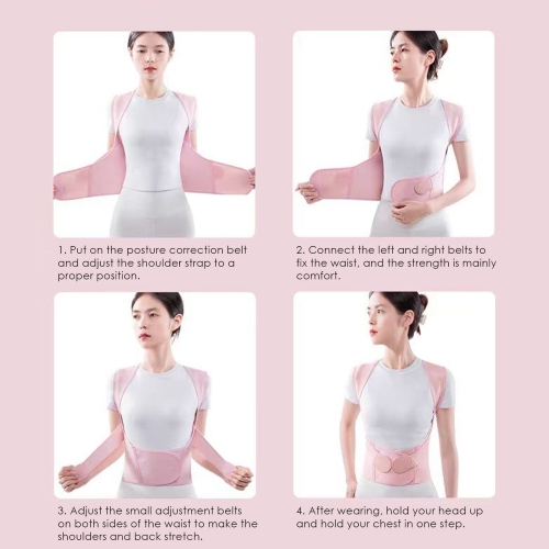 Hunchback Correction Belt, Beautiful Back Shaping Belt to Correct Body Posture and Prevent Scoliosis