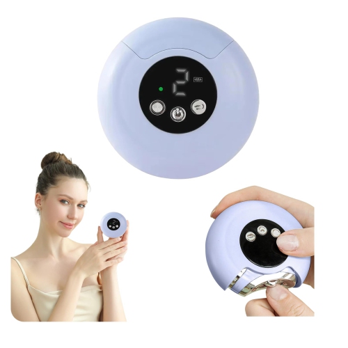 MYACUC  3 In 1 Electric Nail Clipper, Portable Mini Nail Clipper With Light, 3 Speeds, USB Charging, Good for Manicure