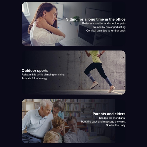 Appareil de massage électrique à deux têtes, Relaxeur musculaire portatif intelligent, Pistolet à carénage portatif adapté à une utilisation à la