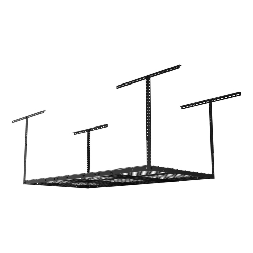 3x6ft Overhead Garage Storage Shelves, Adjustable Garage Storage Rack Organization System, Heavy Duty Metal Garage Ceiling Storage Floating Shelves