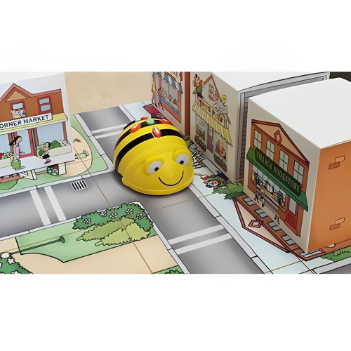 6x Bee Bot Coding Robot See & Say Version with 6x 3D Community Construction Kit Bundle | Educational STEM Programming Classroom Teaching Robotics