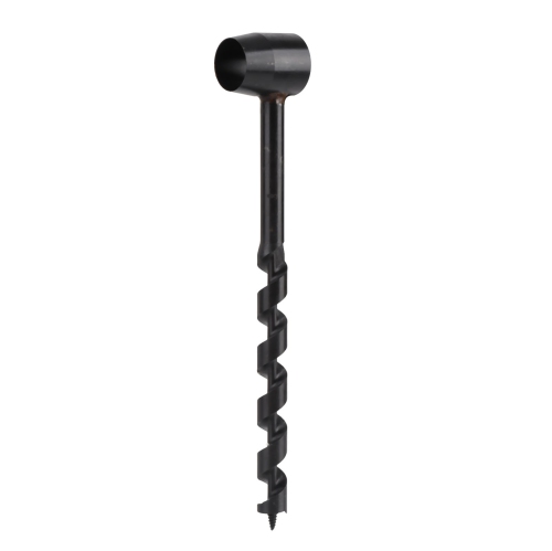 Image 1 de 9.. Perceuse de tarière manuelle noire haute dureté Perceuse de survie portative légère pour le travail du bois sauvage 16‑230&nbsp;mm/0,63‑9,06&nbsp;po