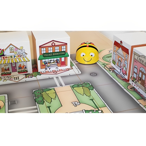Bee-Bot Coding & Robotics See & Say Version Bundle with 1 Community Mats & 1 3D Community Construction Kit | STEM Educational Bundle Kit for Beginners
