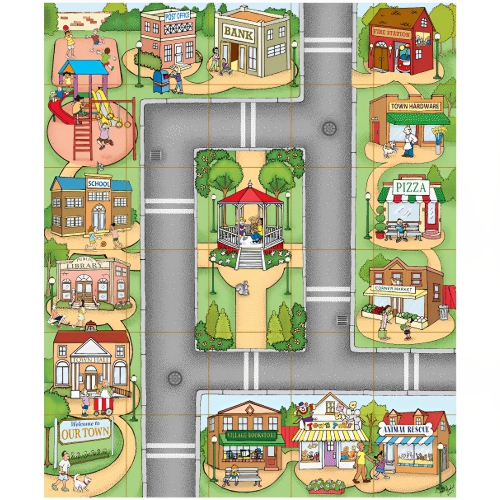 Bee-Bot Coding & Robotics See & Say Version Bundle with 1 Community Mats & 1 3D Community Construction Kit | STEM Educational Bundle Kit for Beginners