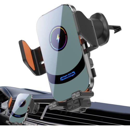 Wireless Car Charger Mount , 360-Degree Rotatable Multifunctional Phone Mount,Portable Phone Wireless Car Charger, Cell Phone Mount for Commuting