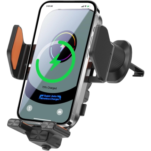 Wireless Car Charger Mount , 360-Degree Rotatable Multifunctional Phone Mount,Portable Phone Wireless Car Charger, Cell Phone Mount for Commuting