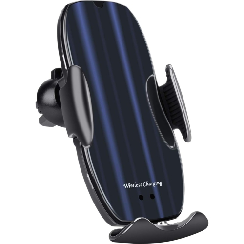 Wireless Car Charger Mount, Qi Auto Clamping Car Phone Charging Air Vent Holder for iPhone/Samsung(Black)