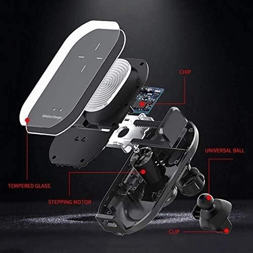 Wireless Car Charger, Auto-Clamping Phone Mount, Fast Charging, Qi Technology, Air Vent Holder Compatible with iPhone/Samsung Galaxy(Gold)