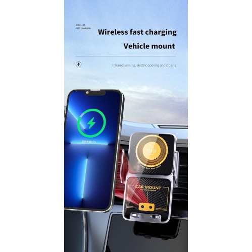 Wireless Car Charger, Car Mount Wireless Charger, Auto Clamping, Air Vent Holder Included, Phone Charger for Car, Wireless Charger for car