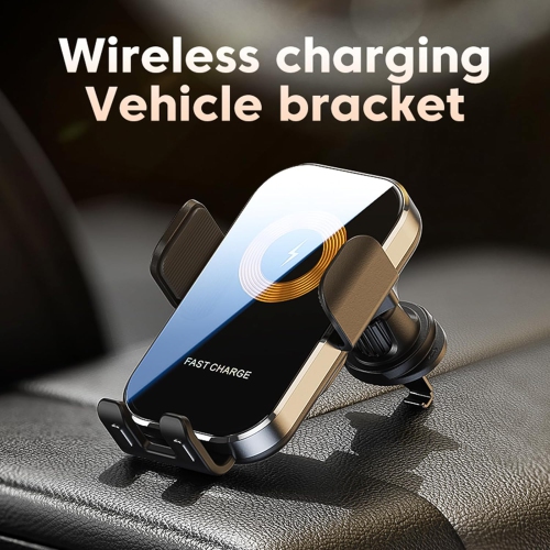 Wireless Car Charger,15W Fast Charging Auto-Clamping Wireless Car Charger Mount Air Vent Cell Phone Holder Compatible iPhone / Samsung Galaxy(Silver)