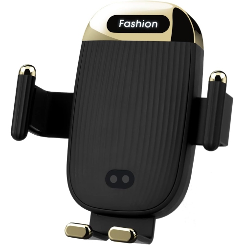 YOULIGHTS  Wireless Car Charger Mount, 15W Qi Fast Charger, Wireless Car Charger Smart Sensor Air Vent, for Iphone, Samsungetc (Black)