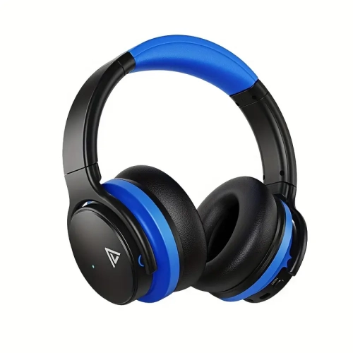 Active Noise Cancelling Wireless Over-Ear Headphones with 20H Playtime & Deep Bass + Full Aluminum Headphone Stand & 2pcs Anti-Static ESD Dusting