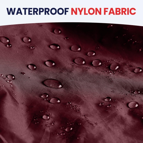 Canadian Linen Nylon Laundry Bags, 24"x36", 6 Pack, Drawstring Clothes Organizer Waterproof Fabric Durable Storage Bag Hamper, Red