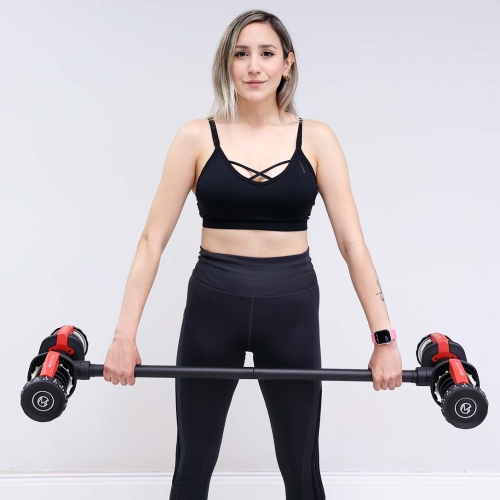 Dumbbell Converter - Transforms Dumbbells to Barbell & Kettlebell Sets, Adjustable Weight Bars for Home Gym & Lifting