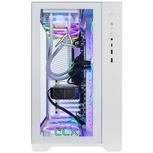 CLX SET Gaming Desktop - Liquid Cooled AMD Ryzen 7 7800X3D 4.2GHz 8-Core Processor, 64GB DDR5 Memory, RTX 5070 12GB GDDR7 Graphics, 2TB SSD, 6TB HDD,