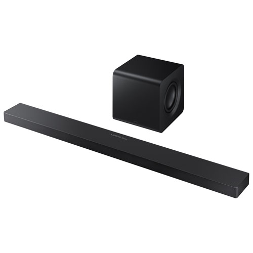 Barre de son 3.1.2 canaux 345 W HW-QS700F/ZC de Samsung avec haut-parleur d'extrêmes graves sans fil