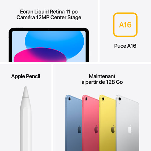 Apple iPad A16 11" 128GB with Wi-Fi 6 & 5G (11th Generation) - Blue