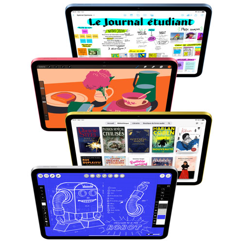 iPad A16 de 11 po et de 128 Go avec Wi-Fi 6 et 5G d'Apple (11e génération) - Rose