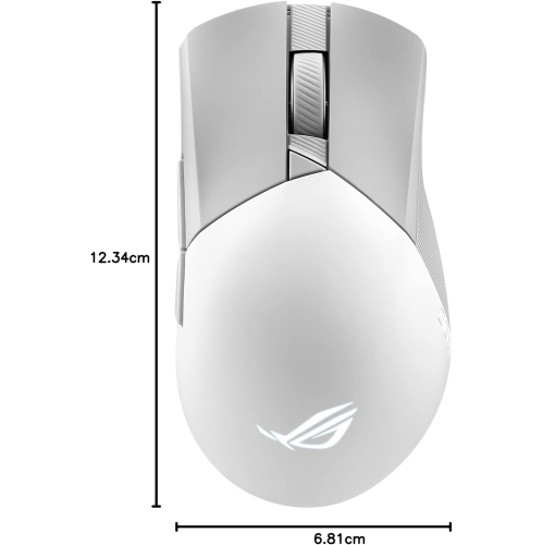 ASUS ROG Gladius III Wl Aimpoint 36000 DPI Wireless Optical Gaming Mouse - White