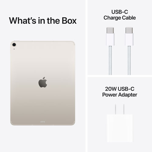 Apple iPad Air M3 13" 512GB with Wi-Fi 6E & 5G (7th Generation) - Starlight