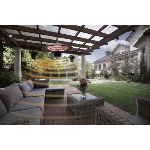 Radiateur de patio infrarouge suspendu de Westinghouse - 5100&nbsp;BTU - Noir