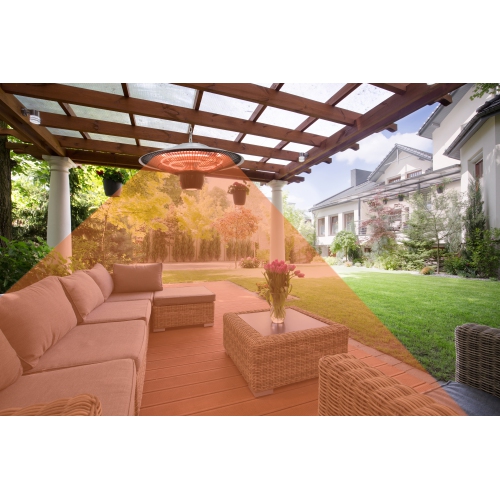 Radiateur de patio infrarouge suspendu de Westinghouse - 5100&nbsp;BTU - Noir