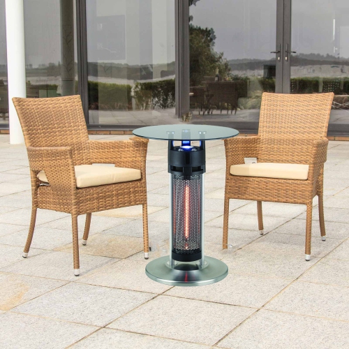 Table chauffante infrarouge de style bistro d'EnerG+ - 4760&nbsp;BTU