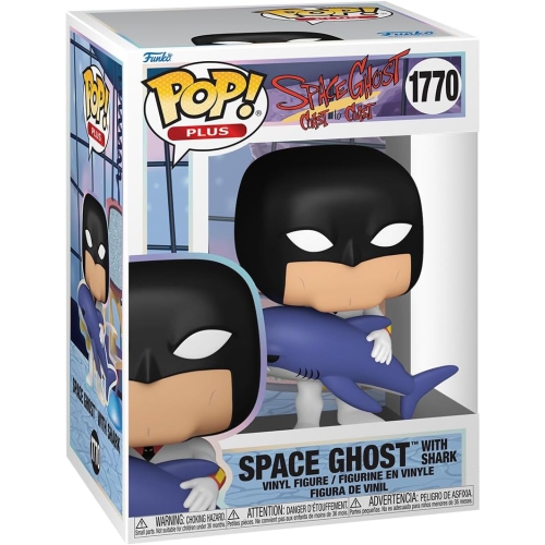 Pop Animation Space Ghost Coast to Coast 3.75 Inch Action Figure Pop Plus - Space Ghost with Shark #1770