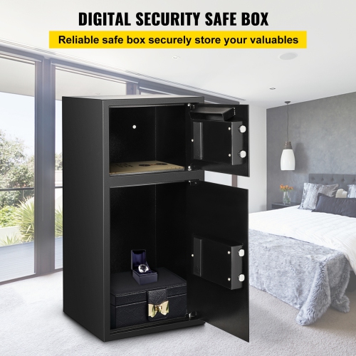 VEVOR Large Double Door Security Safe Box 2.6 Cubic Feet Steel Safe Box Strong Box with Digital Lock