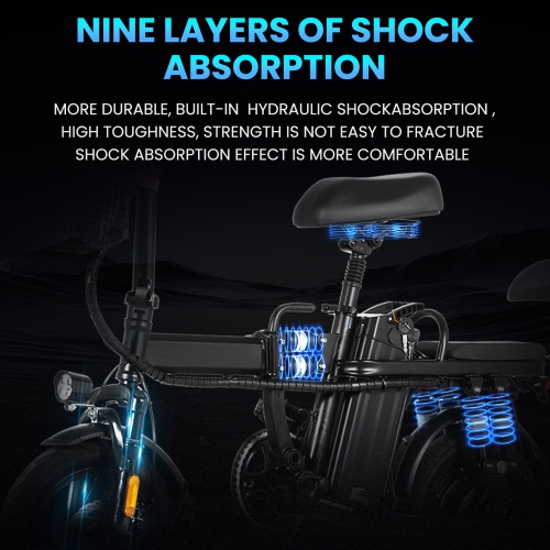 Zachvo Foldable Electric Bicycle, 500W Peak Motor 45 Miles 80KM MAX Range, Upgraded E-bike with Front Basket, Phone Holder and Digital Display