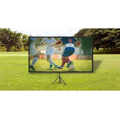 Écran de projection à trépied VEVOR avec support 110&nbsp;po pour écran de projection HD 16:9 4K Support d'écran portatif antifroissement à hauteur