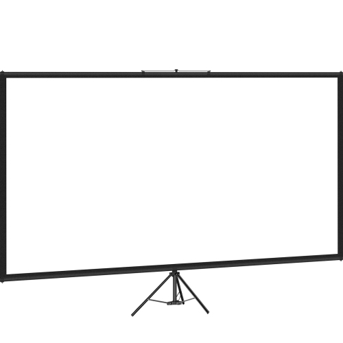 VEVOR Tripod Projector Screen with Stand 80 inch 16:9 4K HD Projection Screen Stand Wrinkle-Free Height Adjustable Portable Screen