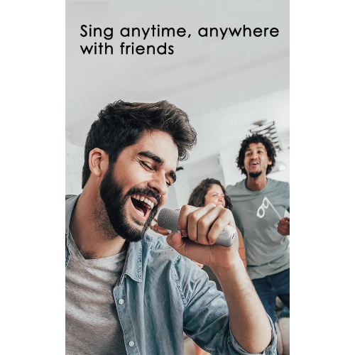 Machine à karaoké pour adultes et enfants, haut-parleur de karaoké Bluetooth portatif pour téléviseur, 2 microphones sans fil pour fête