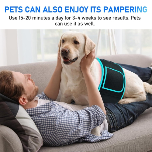 Red Light Therapy Belt, Red & Infrared Light Therapy Flexible Wearable Wrap Deep Therapy Pad with Timer for Pain Relief Device