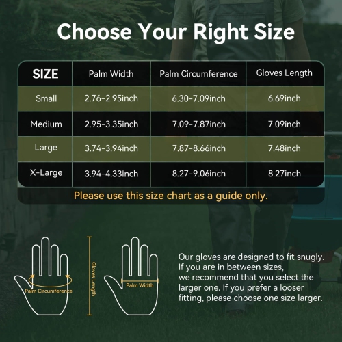 Lightweight Work Gloves Touch Screen Flex Deerskin Leather Garden Gloves for Yard Working, Gardening, Cycling, DIY and Builders