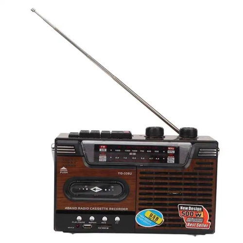 MYACUC  Portable Cassette Player Noise Reduction Am Fm Radio USB Charging Tape Recorder Music Player Built-In Speaker