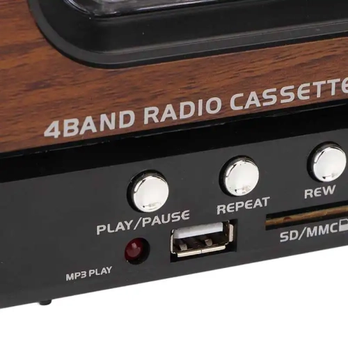 Portable Cassette Player Noise reduction AM FM Radio USB Charging Tape Recorder Music Player Built-in Speaker