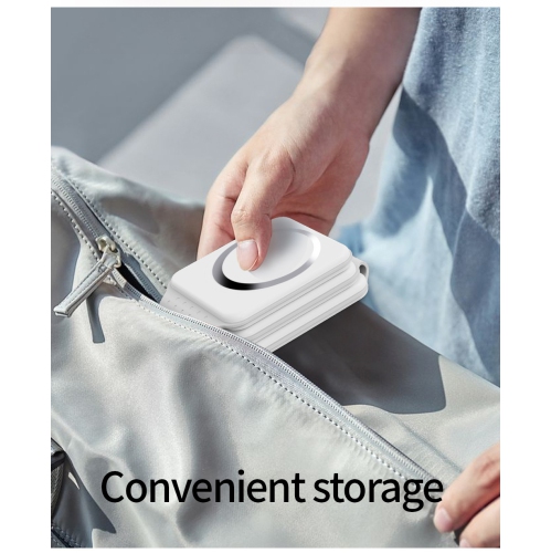 Tapis de chargement sans fil 3-EN-1; Support pliable pour iPhone 15 14 13 12; Station de recharge rapide Macsafe pour Apple Watch AirPods