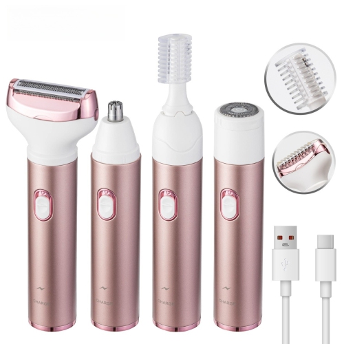 MYACUC  Electric Razor for Women Removal Women's Cordless Portable 4 In 1 Painless Shaver, ​for Body Face Shavers Nose Hair Trimmer Bikini Area