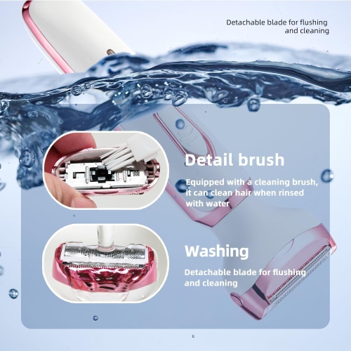 Electric Razor for Women 4 in 1 Rechargeable Painless Body Razors and Facial Hair Remover for Bikini Leg Body Face Underarm