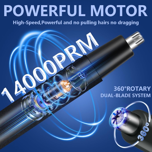 Nose Hair Trimmer for Men Women,Home Use Nose Ear Hair Trimmer Clipper,Rechargeable Hair & Beard Trimmer Set,Electric Hair Remover for Men